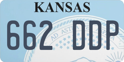 KS license plate 662DDP