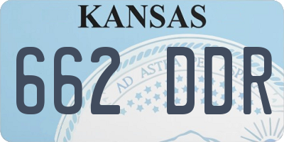 KS license plate 662DDR