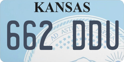 KS license plate 662DDU
