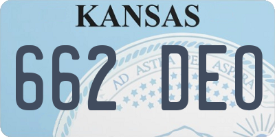 KS license plate 662DEO