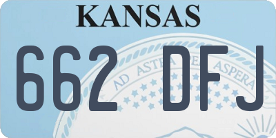 KS license plate 662DFJ