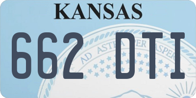 KS license plate 662DTI