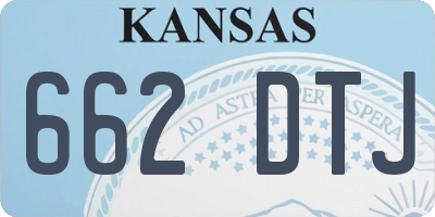 KS license plate 662DTJ