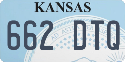 KS license plate 662DTQ