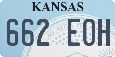 KS license plate 662EOH