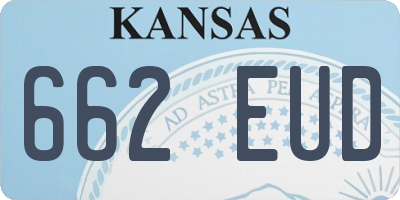 KS license plate 662EUD