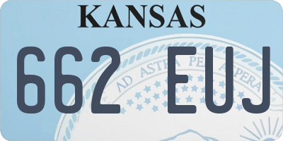 KS license plate 662EUJ