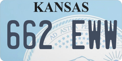 KS license plate 662EWW