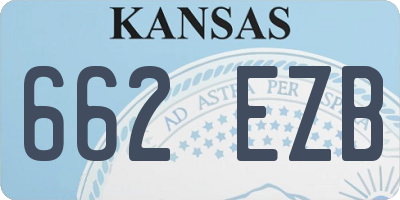 KS license plate 662EZB