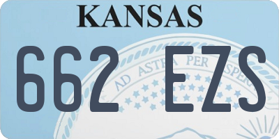 KS license plate 662EZS