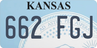 KS license plate 662FGJ