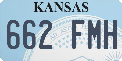 KS license plate 662FMH