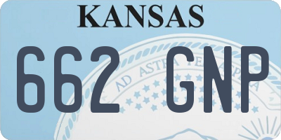 KS license plate 662GNP