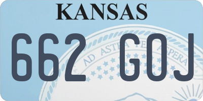 KS license plate 662GOJ