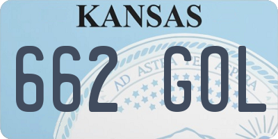 KS license plate 662GOL