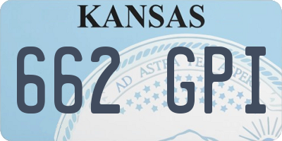KS license plate 662GPI