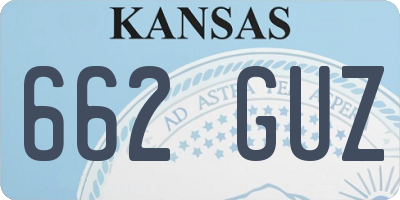 KS license plate 662GUZ