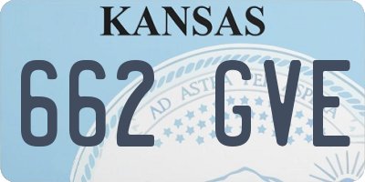 KS license plate 662GVE