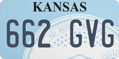 KS license plate 662GVG