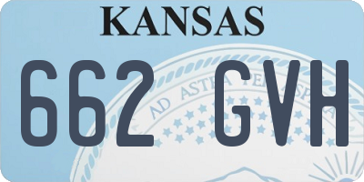 KS license plate 662GVH