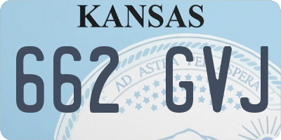 KS license plate 662GVJ