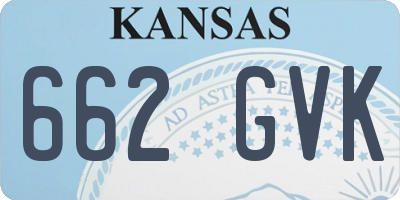 KS license plate 662GVK