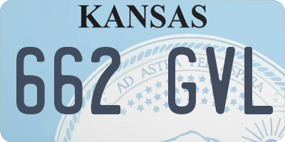 KS license plate 662GVL