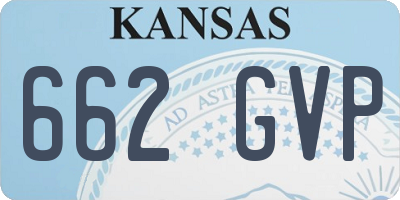 KS license plate 662GVP