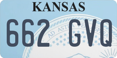 KS license plate 662GVQ