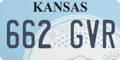 KS license plate 662GVR
