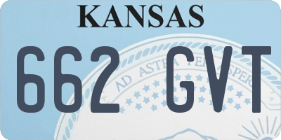 KS license plate 662GVT