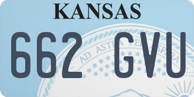 KS license plate 662GVU