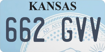 KS license plate 662GVV