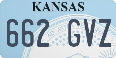 KS license plate 662GVZ