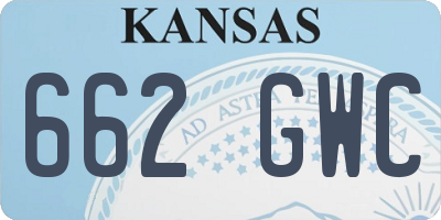 KS license plate 662GWC