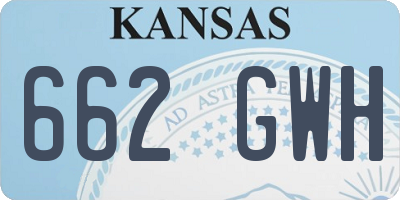 KS license plate 662GWH