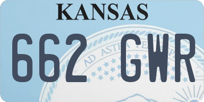 KS license plate 662GWR