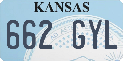 KS license plate 662GYL