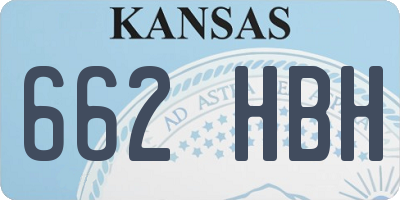 KS license plate 662HBH