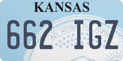 KS license plate 662IGZ