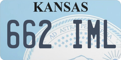 KS license plate 662IML