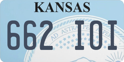 KS license plate 662IOI