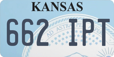 KS license plate 662IPT