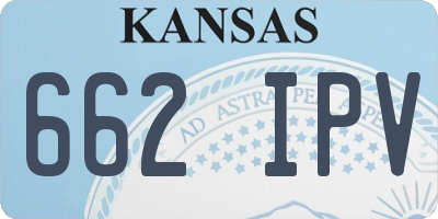 KS license plate 662IPV