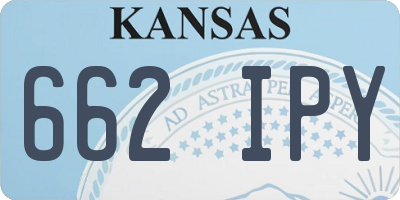 KS license plate 662IPY