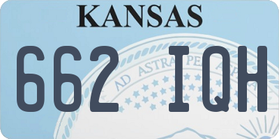 KS license plate 662IQH