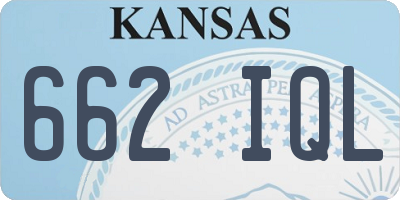 KS license plate 662IQL