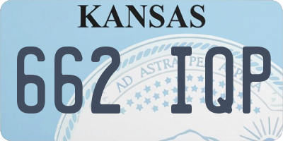 KS license plate 662IQP