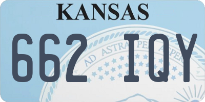 KS license plate 662IQY