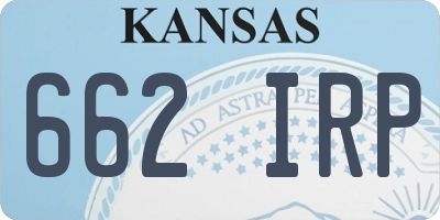 KS license plate 662IRP